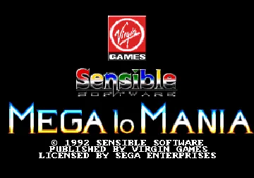 Mega-lo-Mania (France) screen shot title